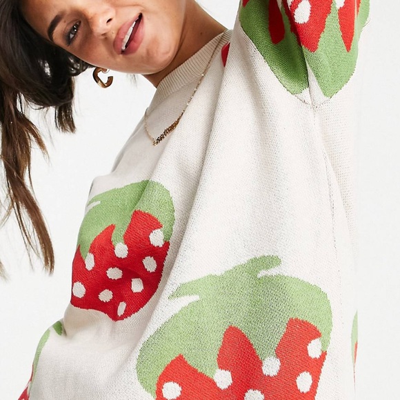Sweaters | Strawberry Sweater | Poshmark